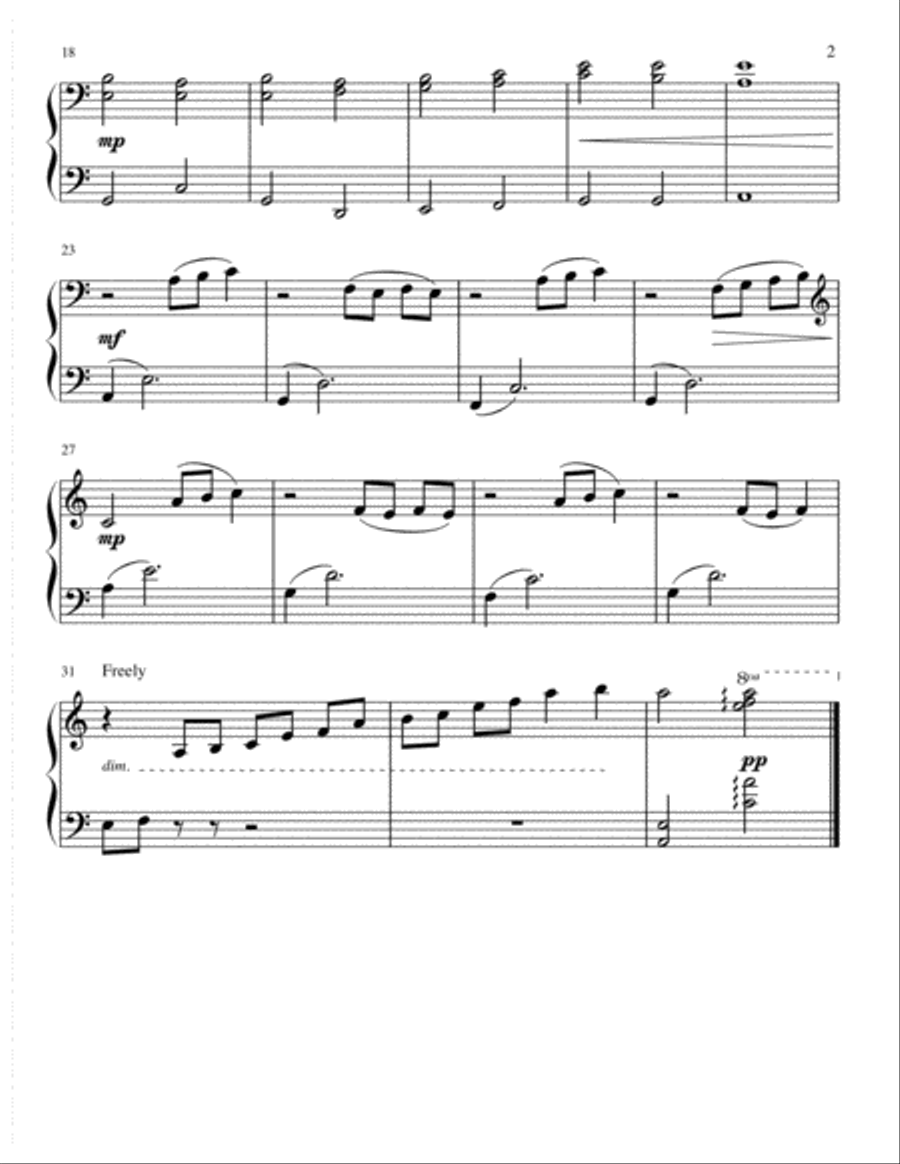 Snowfall - 5 wintry piano solos Piano Method scores gallery preview page 6