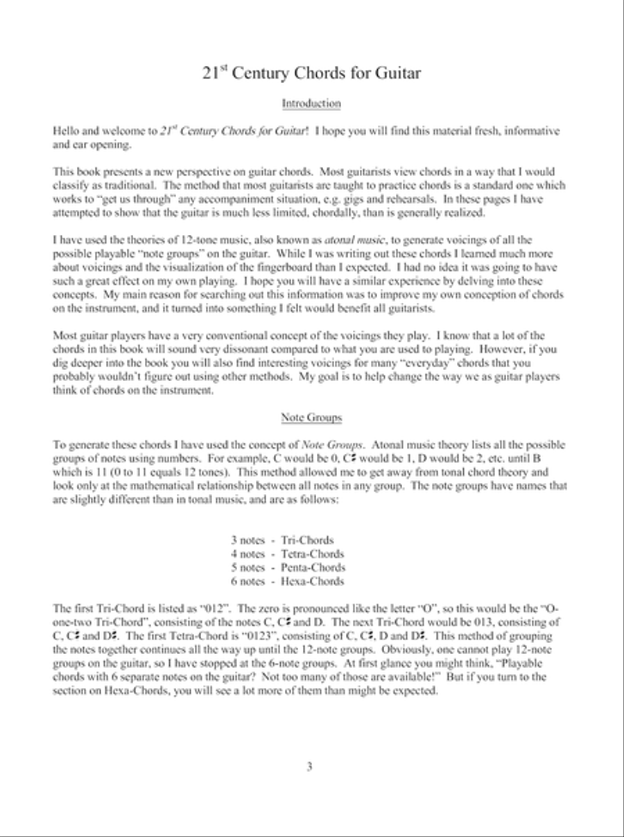 21st Century Chords for Guitar Electric Guitar scores gallery preview page 4