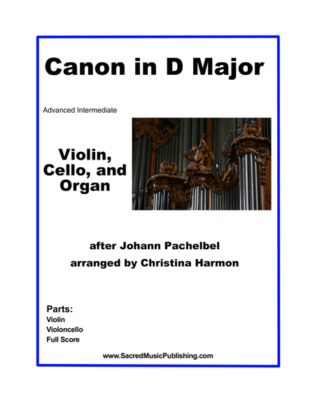 Canon in D Major for Violin, Cello, and Organ image number null