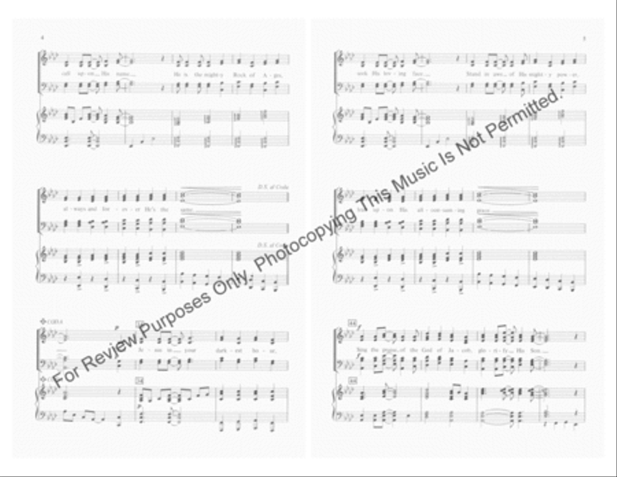 Sing the Praise of the God of Jacob Divisi scores gallery preview page 3