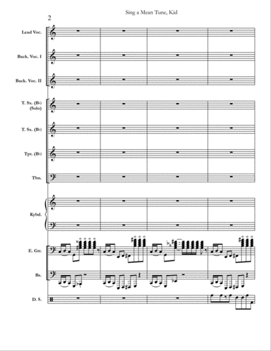 Sing A Mean Tune, Kid Small Ensemble scores gallery preview page 2