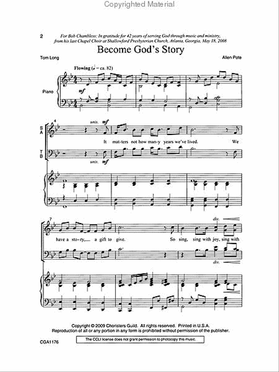 Become God's Story 4-Part scores gallery preview page 2