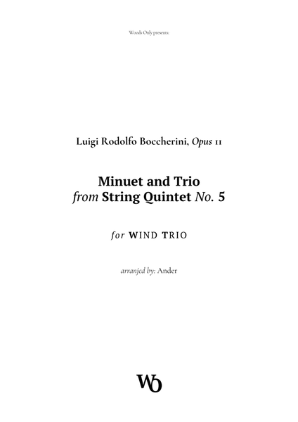 Minuet by Boccherini for Wind Trio image number null