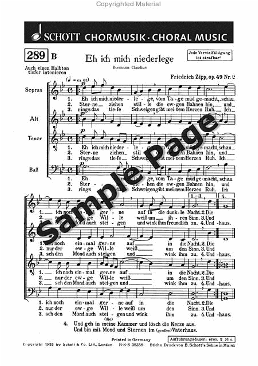 Es wandeln sich die Reiche Mixed Choir scores gallery preview page 3