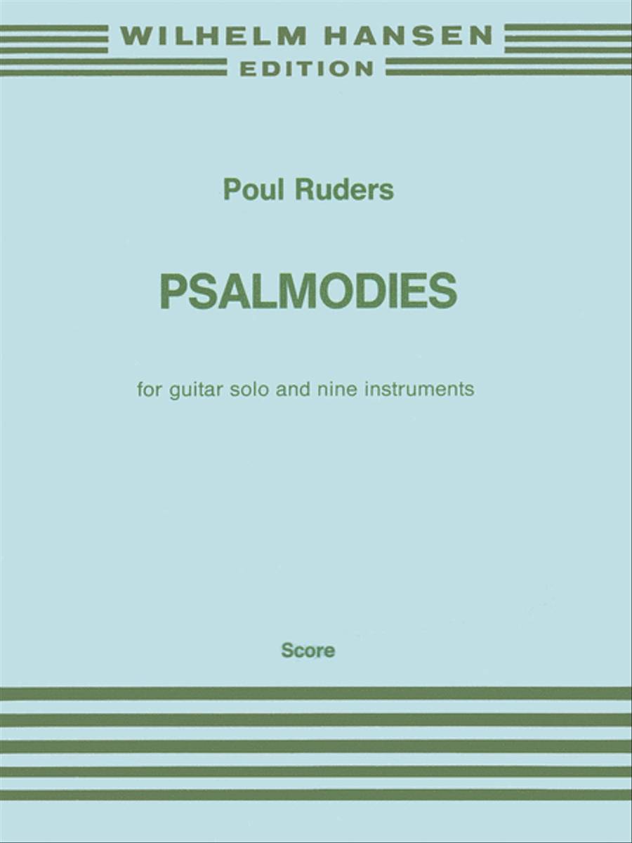 Poul Ruders: Psalmodies (Full Score) Acoustic Guitar scores gallery preview page 1