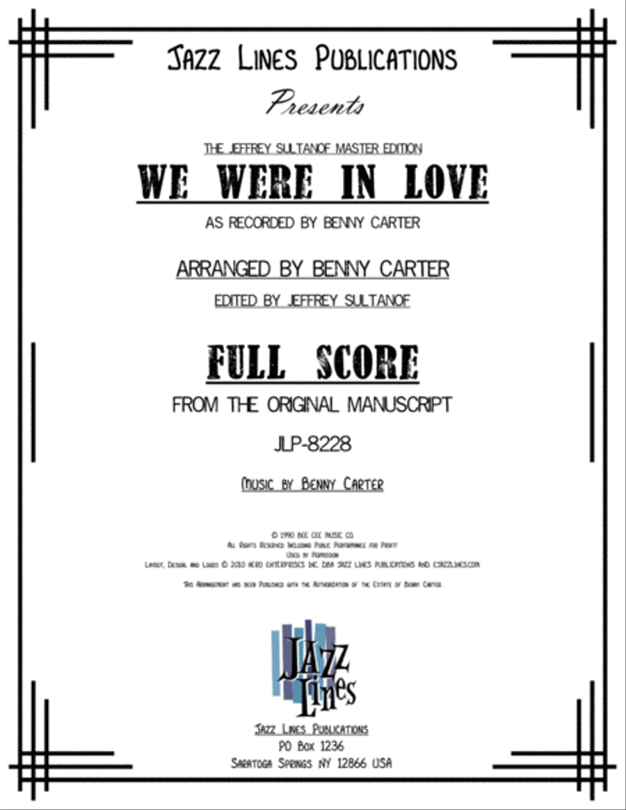 We Were In Love Saxophone Ensemble scores gallery preview page 2