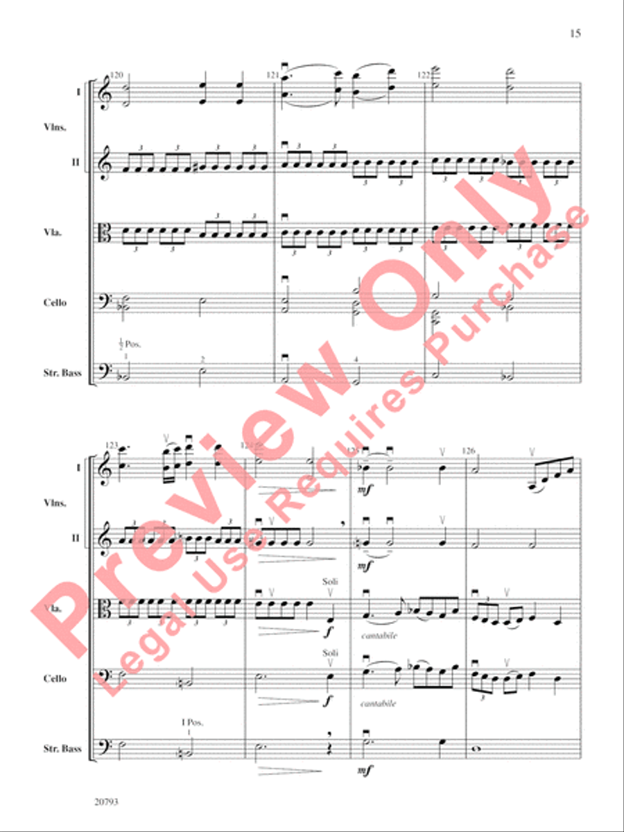 The Idylls of Pegasus String Orchestra scores gallery preview page 16