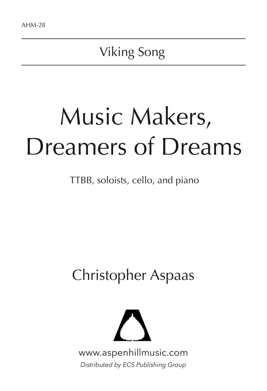 Music Makers, Dreamers of Dreams TTBB scores gallery preview page 1