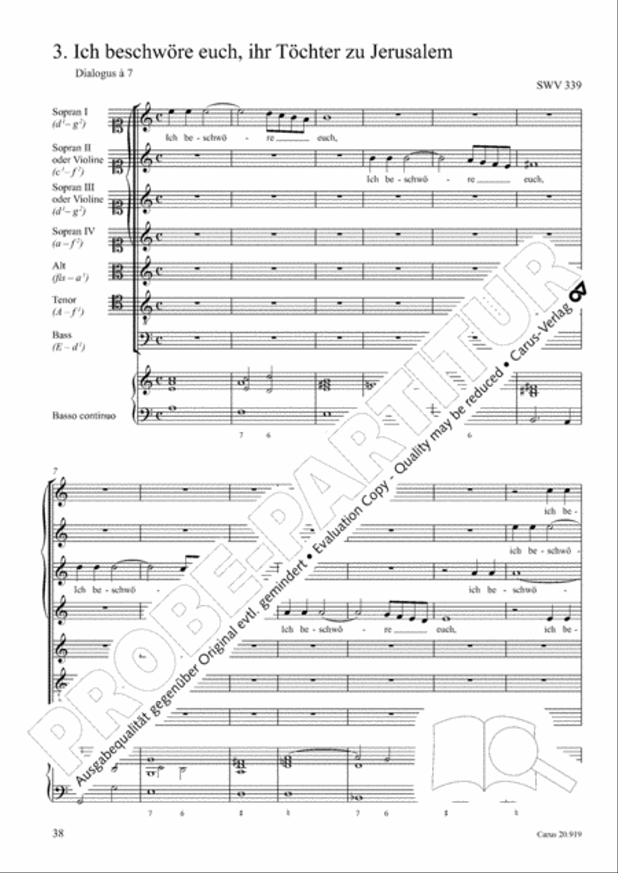 Opera varia I. Works with 1-7 parts (Complete edition, vol. 19) [Werke mit 1-7 obligaten Stimmen] Score scores gallery preview page 95