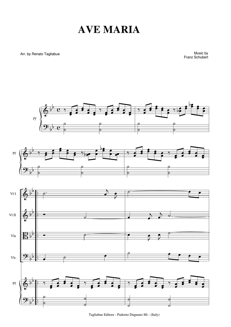 CLASSICAL MASTERPIECES for String Quartet - With parts - Volume 2nd - Look inside String Quartet scores gallery preview page 3