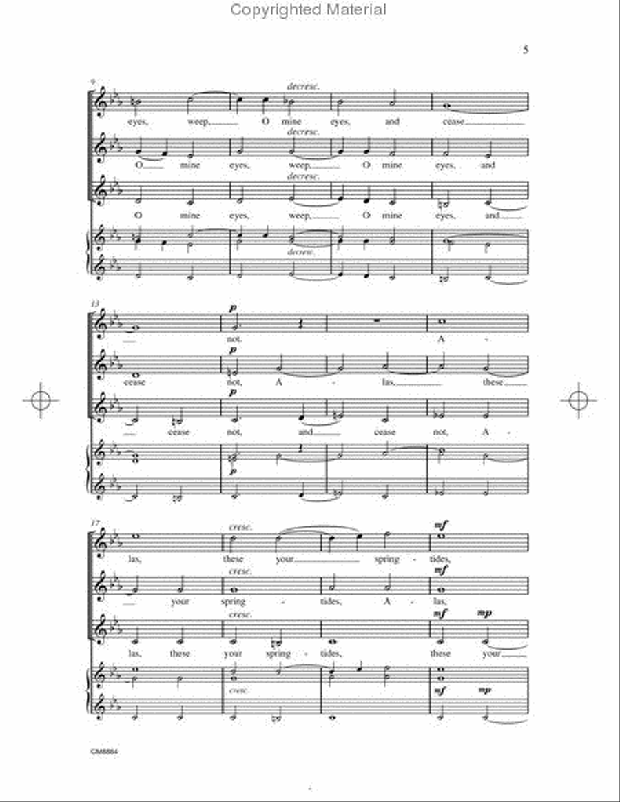 Weep, O Mine Eyes Weep, O Mine Eyes A Cappella scores gallery preview page 3
