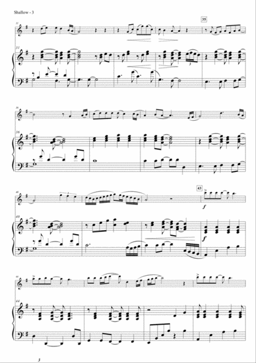 Shallow Flute Solo scores gallery preview page 4