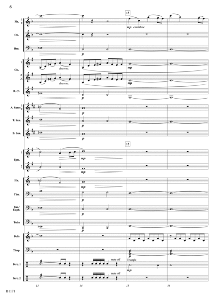 Miss Liberty's Promise: Score Concert Band scores gallery preview page 6