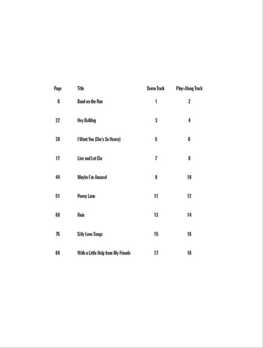Paul McCartney Electric Guitar scores gallery preview page 2