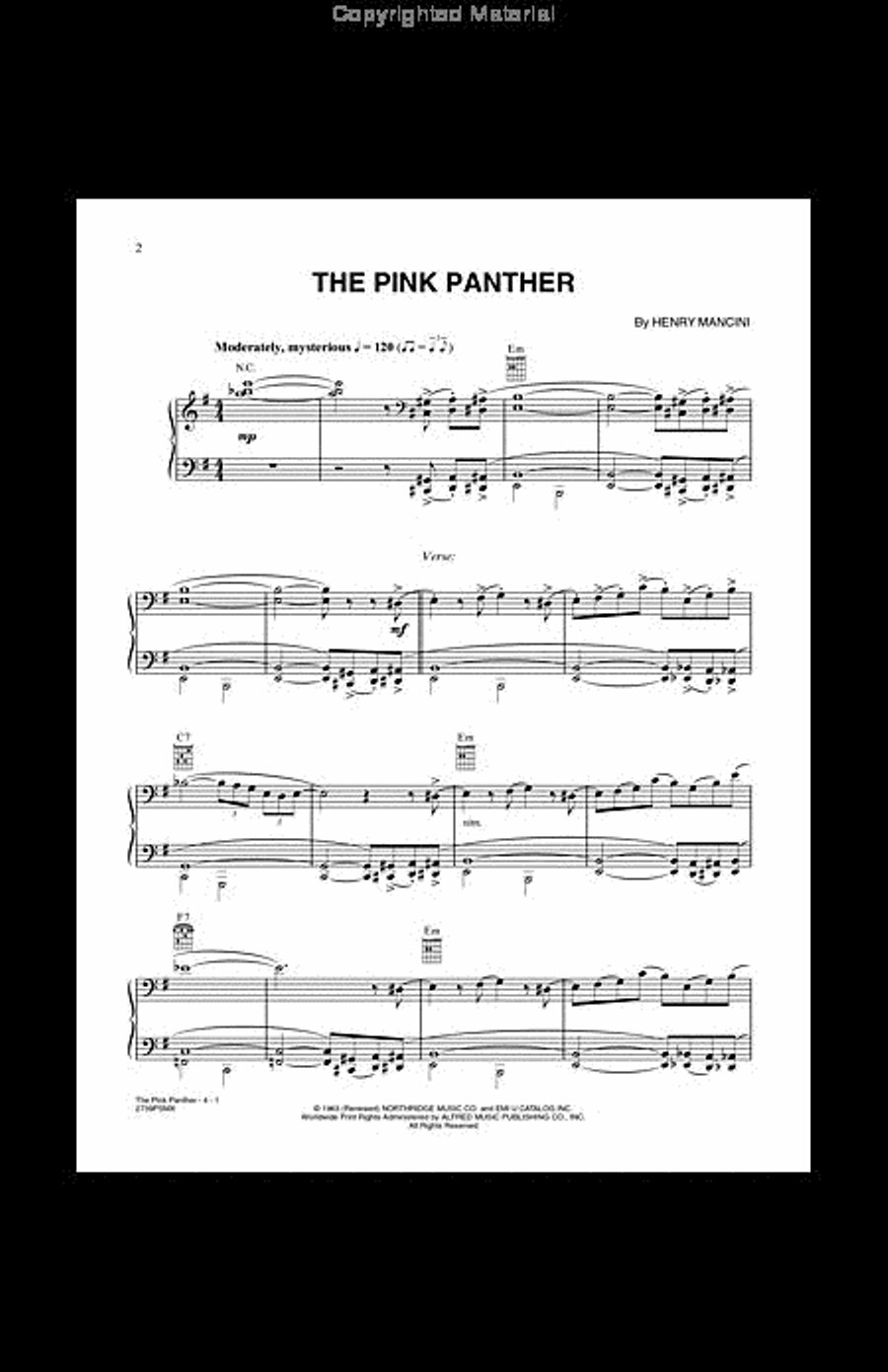 The Pink Panther Small Ensemble scores gallery preview page 2