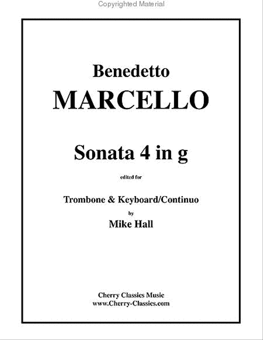 Sonatas 4-6 for Trombone & Keyboard Piano scores gallery preview page 4
