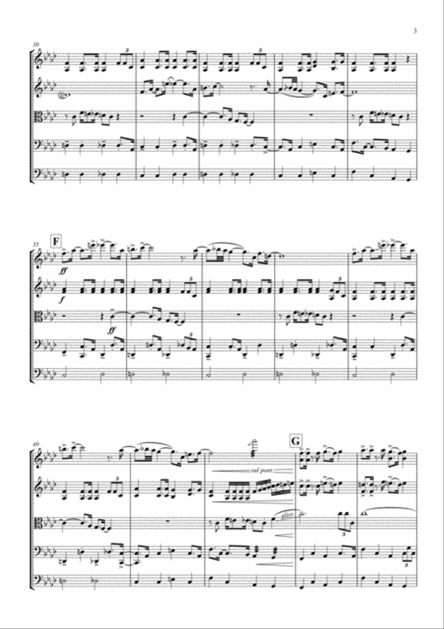 James Bond Theme String Orchestra scores gallery preview page 3