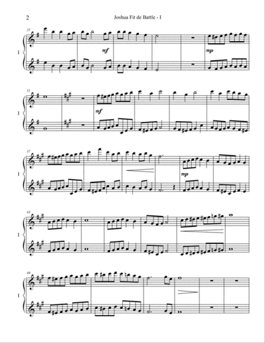 Joshua Fit de Battle (Piano Trio) image number null
