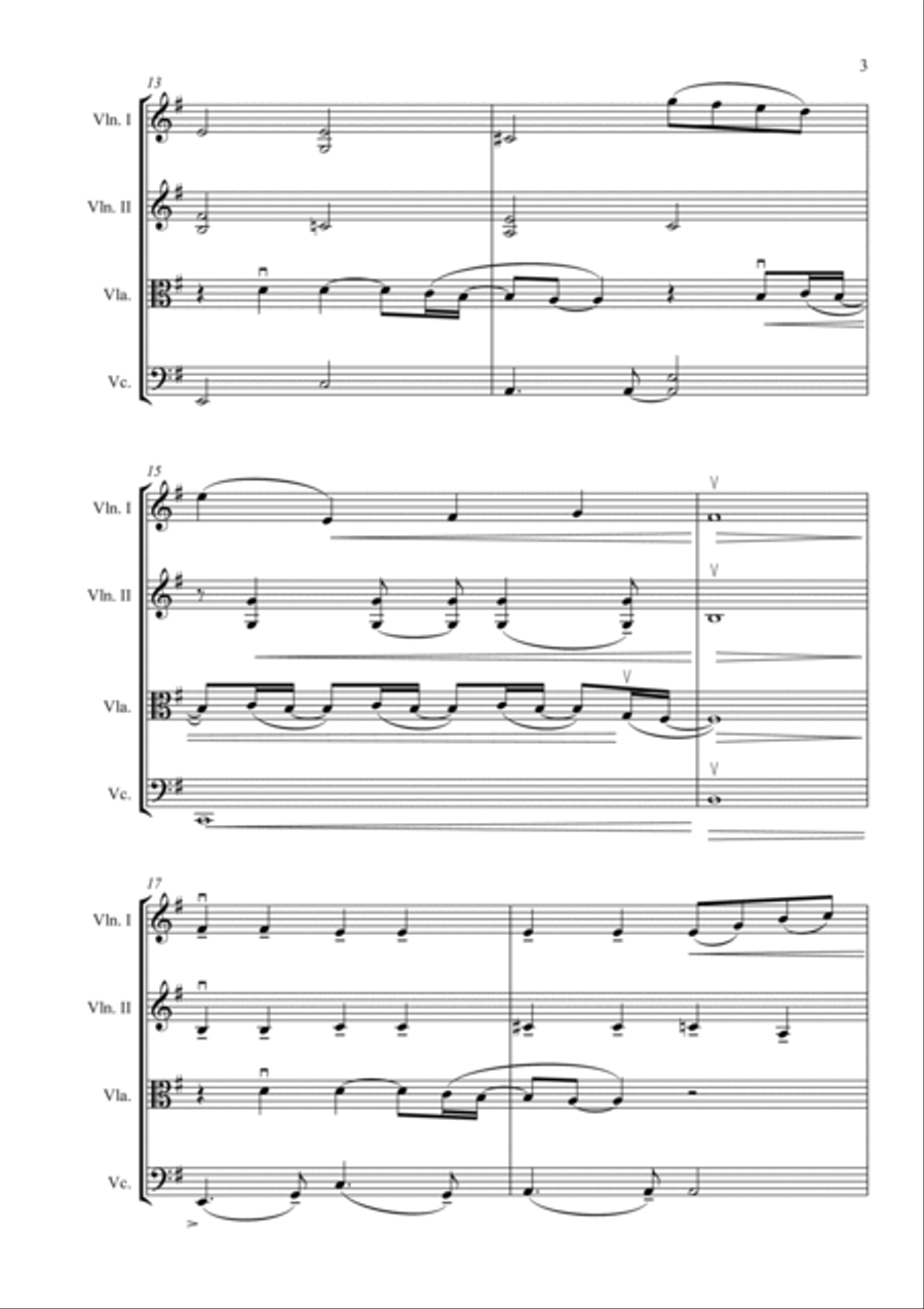 No Time To Die String Quartet scores gallery preview page 3
