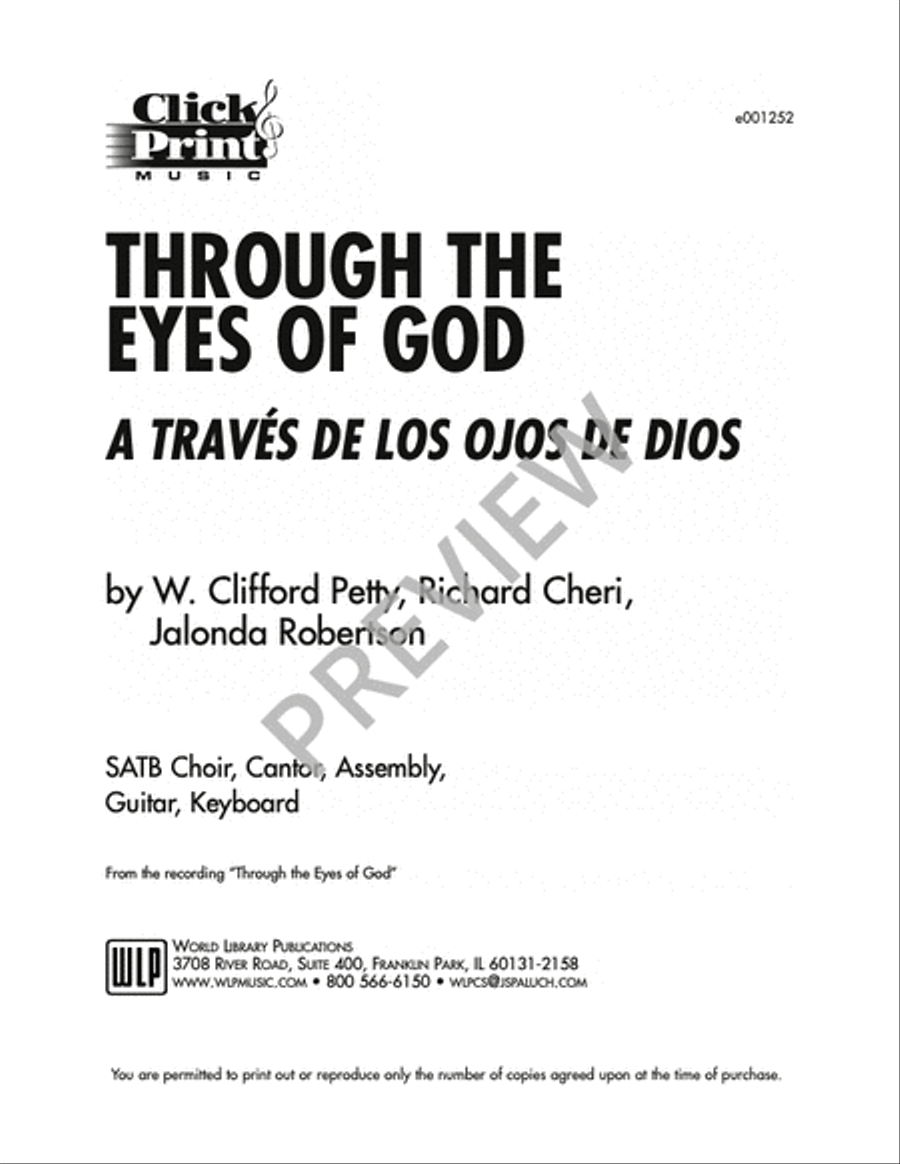 Through the Eyes of God 4-Part scores gallery preview page 16