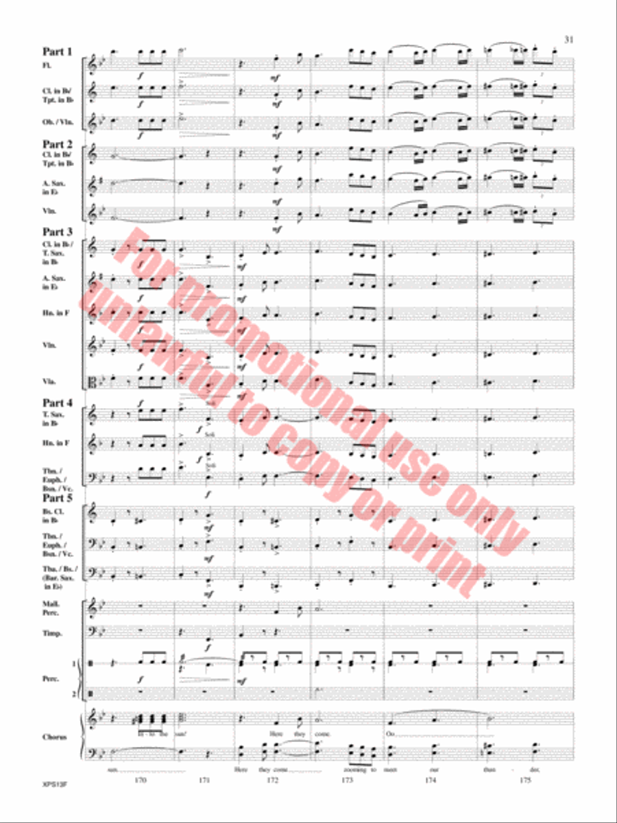 Armed Forces The Pride of America! Concert Band scores gallery preview page 32