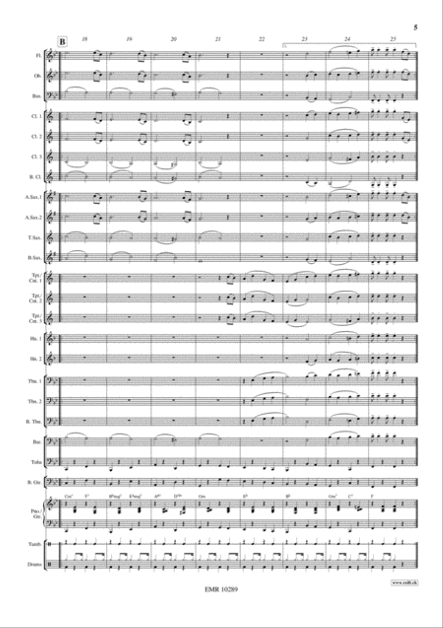 Navy Jump Concert Band scores gallery preview page 6