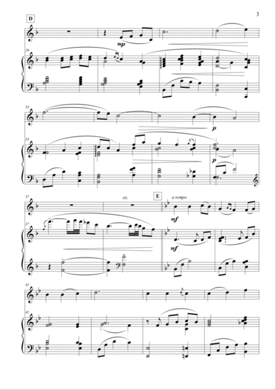 Be Thou My Vision Piano scores gallery preview page 4
