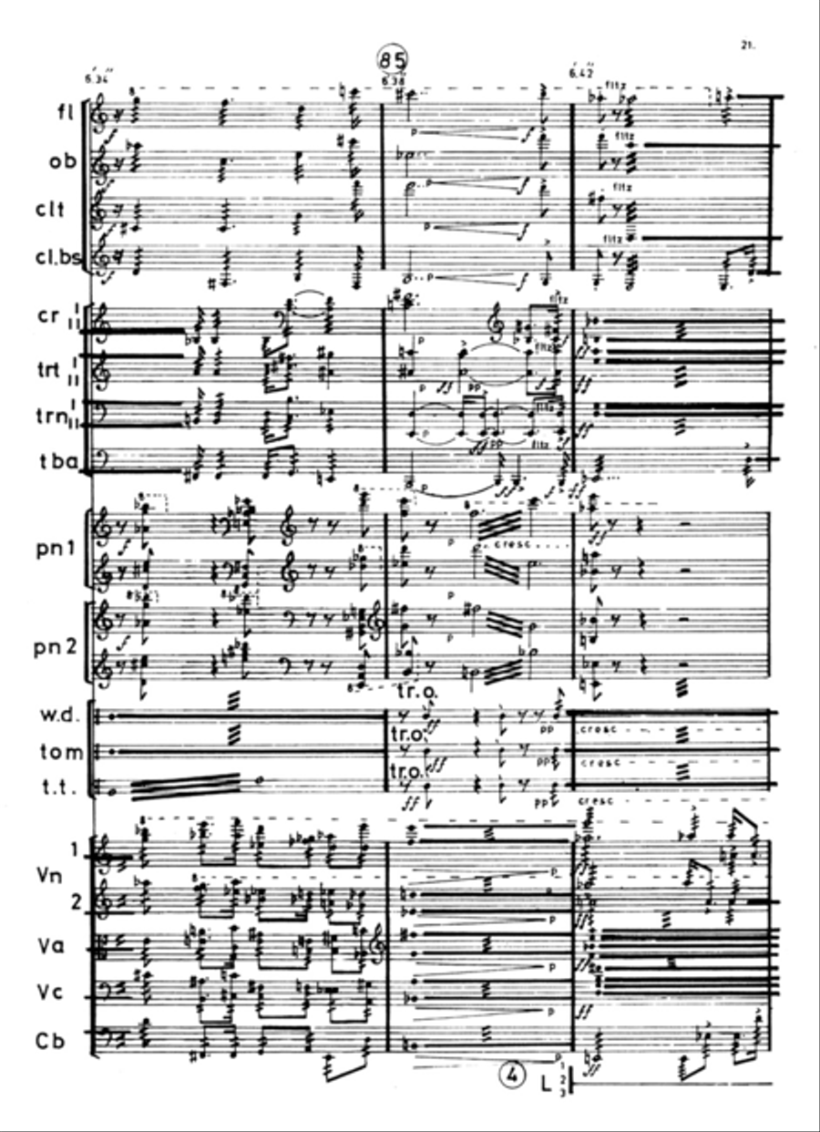 Op Ouverture for Orchestra and three groups of loudspeakers (Tape)