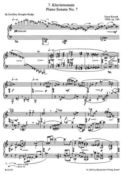 Siebte Klaviersonate, Op. 240