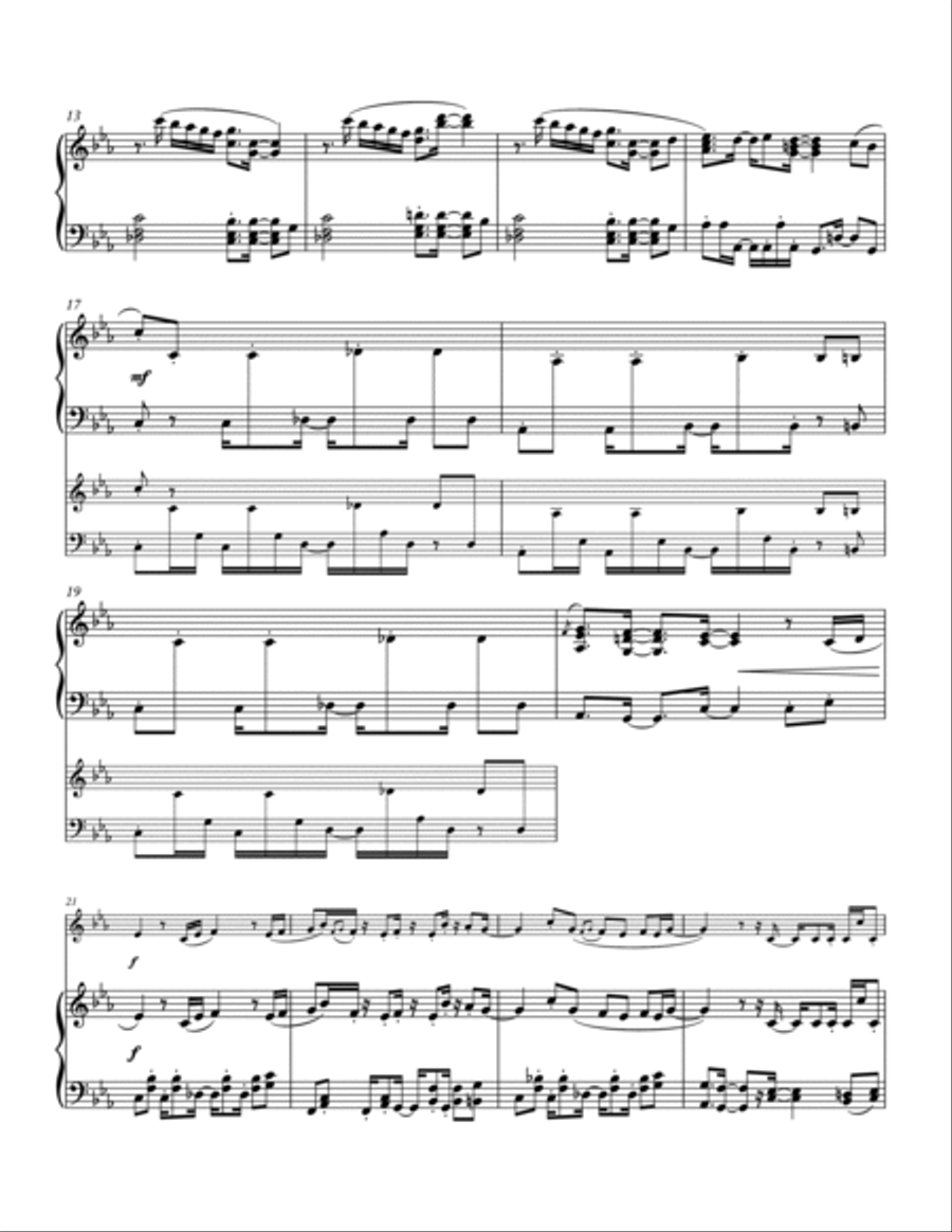 Rude Buster (DELTARUNE - Piano Sheet Music) Easy Piano scores gallery preview page 2
