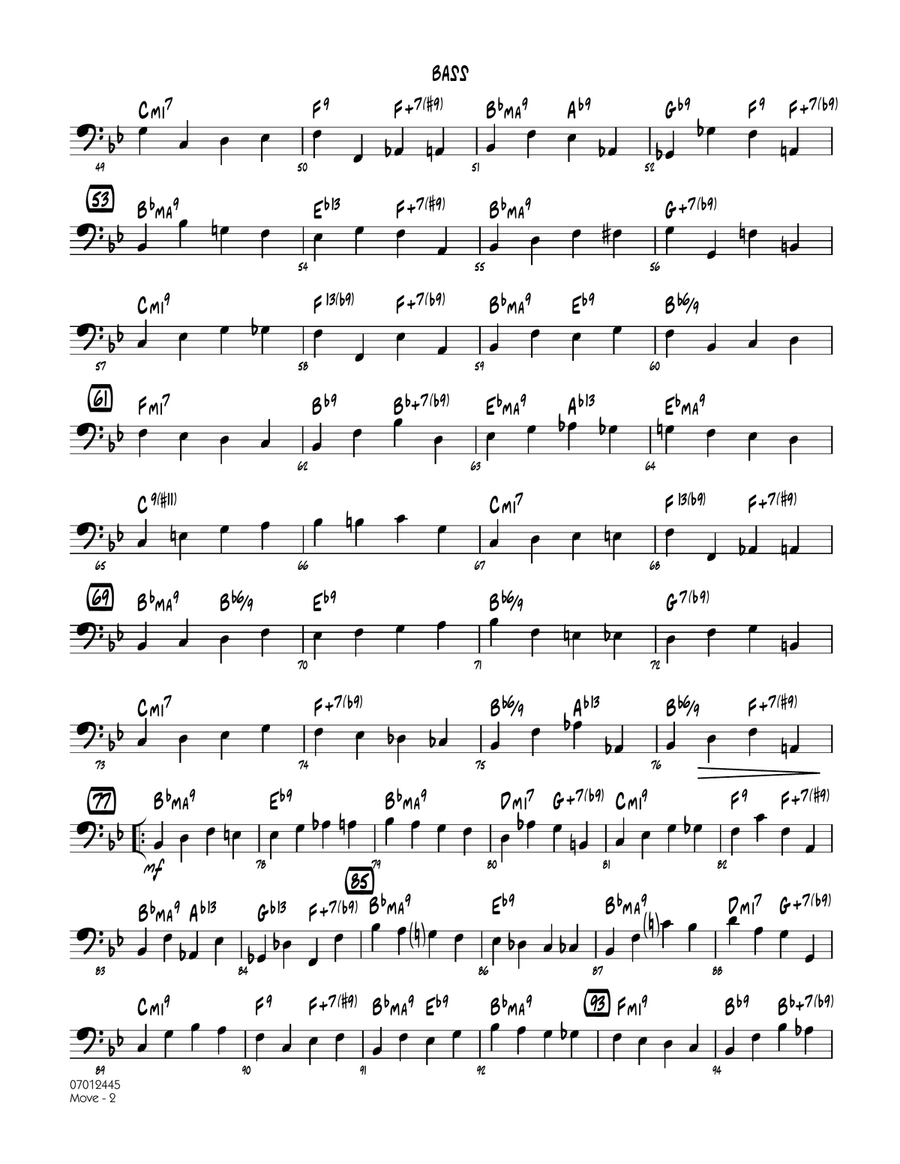 Move - Bass Move - Bass Jazz Ensemble scores gallery preview page 2