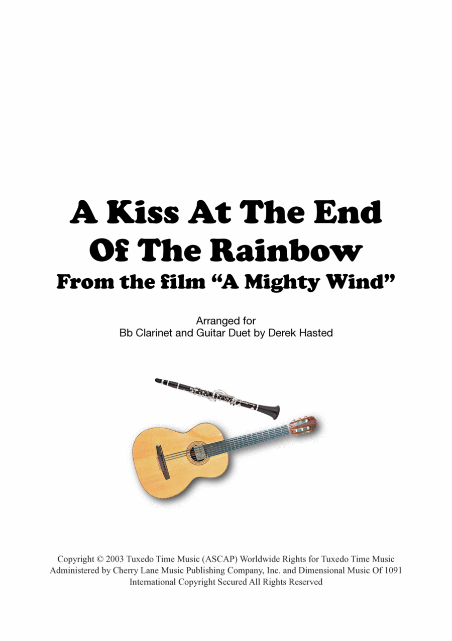 A Kiss At The End Of The Rainbow B-Flat Clarinet scores gallery preview page 1