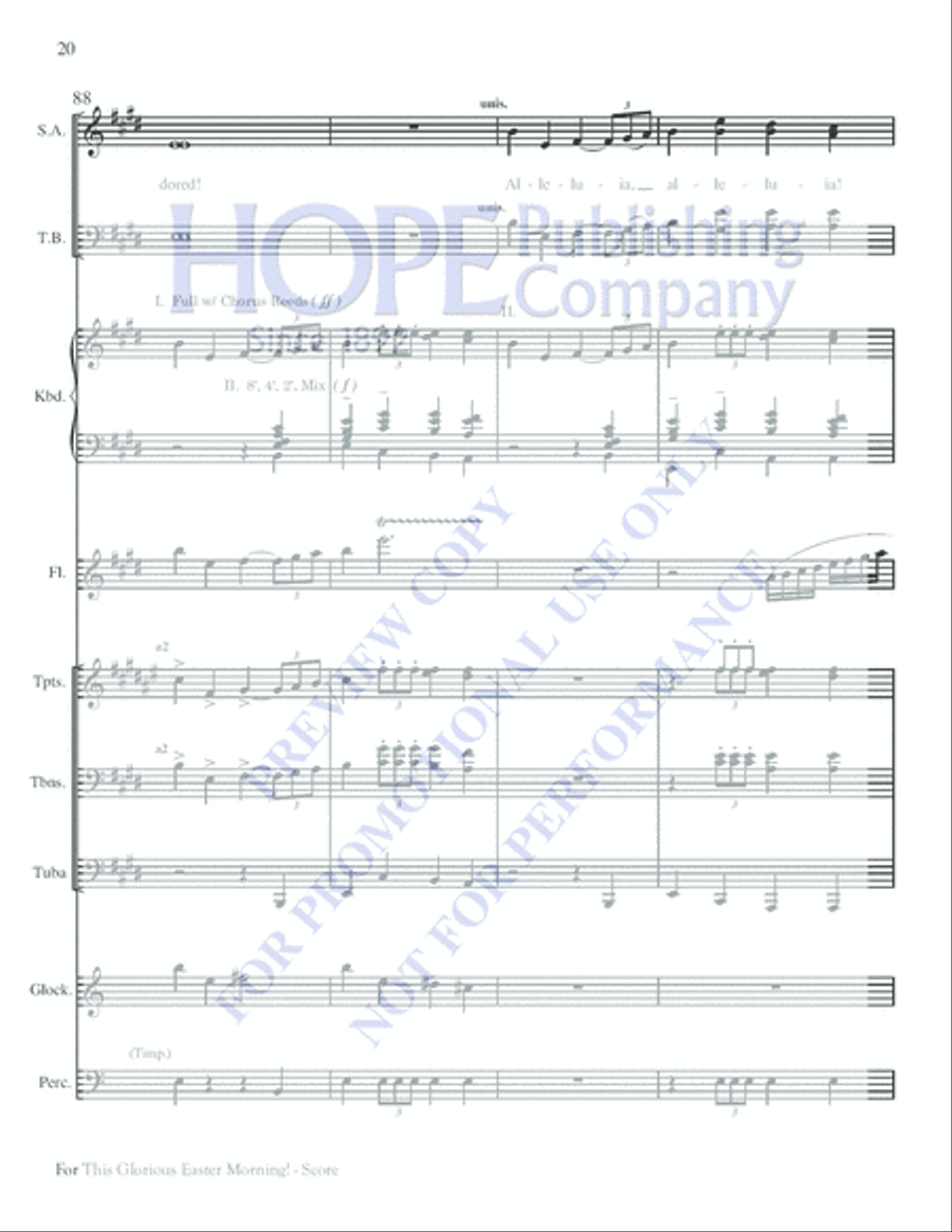 For This Glorious Easter Morning Choir scores gallery preview page 20