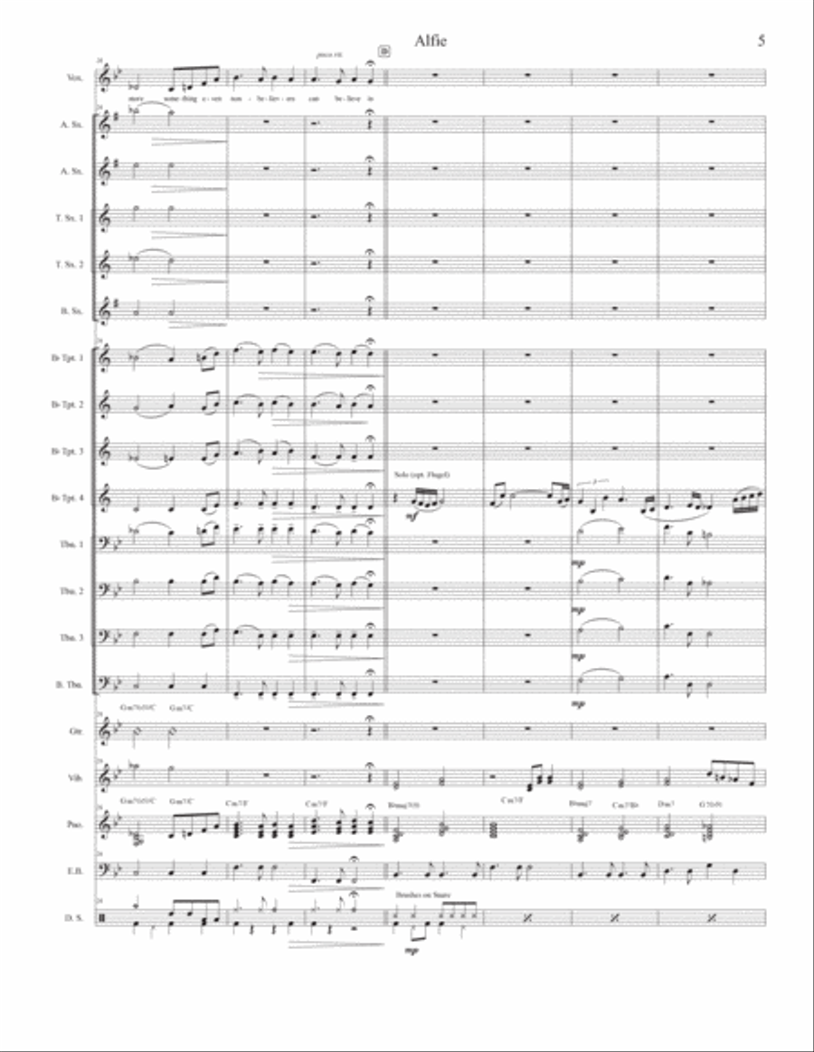 Alfie Jazz Ensemble scores gallery preview page 5