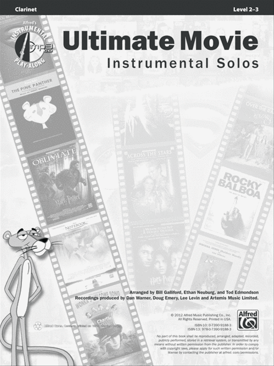 Ultimate Movie Instrumental Solos Clarinet Solo scores gallery preview page 5