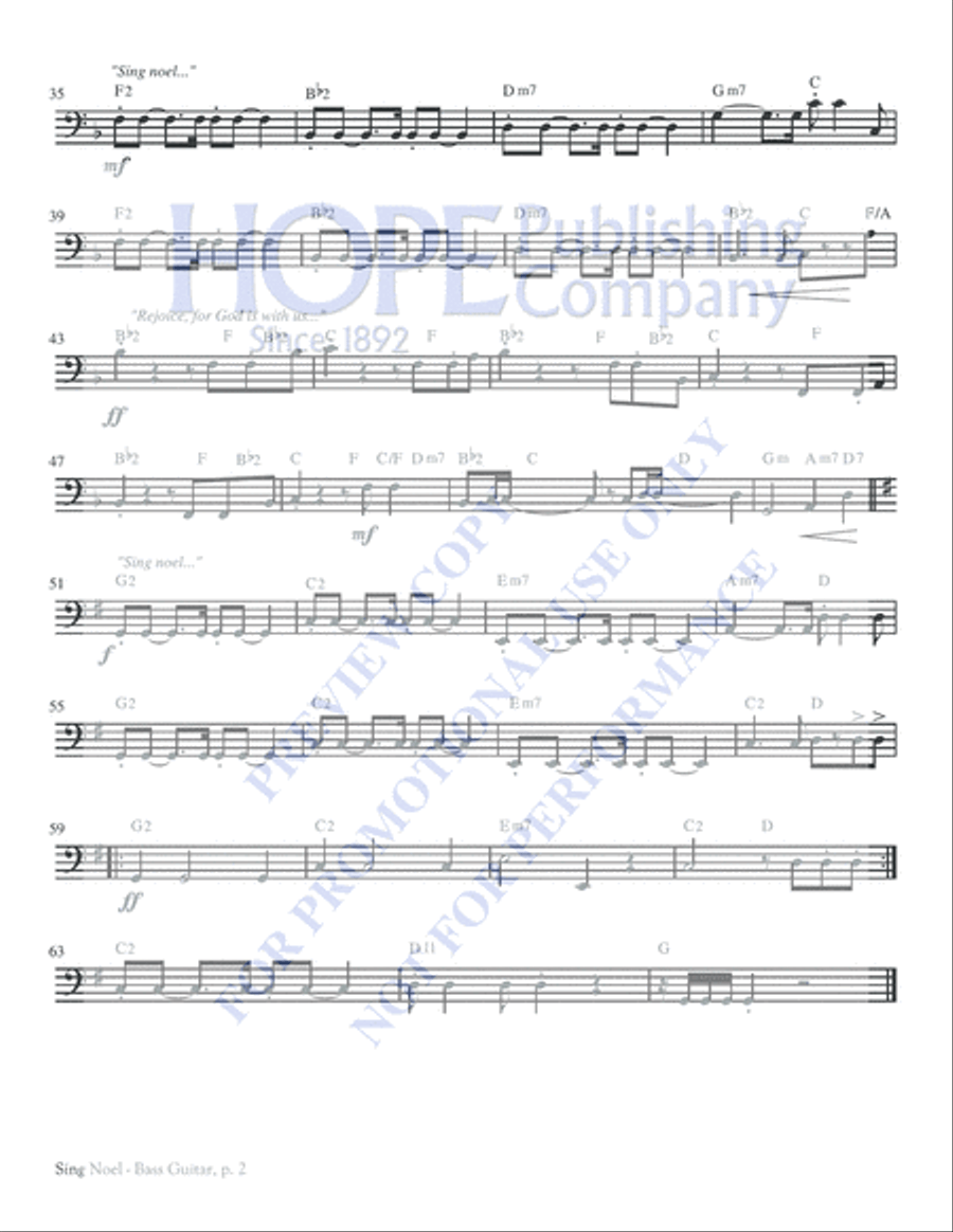 Sing Noel Unison Choir scores gallery preview page 5
