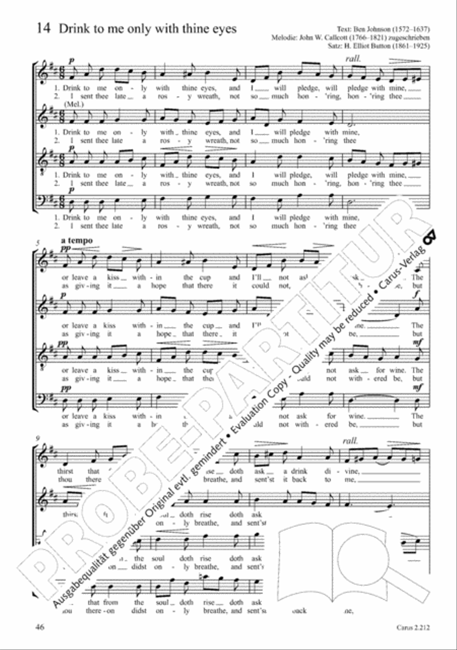Love songs. Choral collection with CD 4-Part scores gallery preview page 38