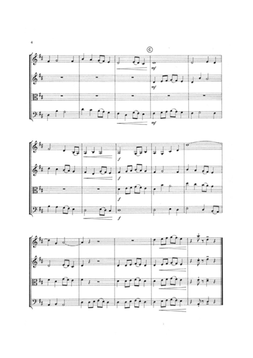 String Quartet, Op.72 No.1 in G Major by Gordon Dale - Score Only