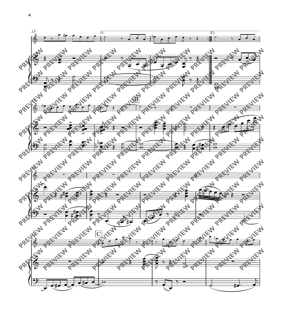 Children at Play Flute scores gallery preview page 4