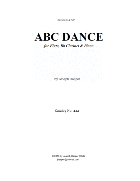 ABC Dance (flute, clarinet and piano) image number null