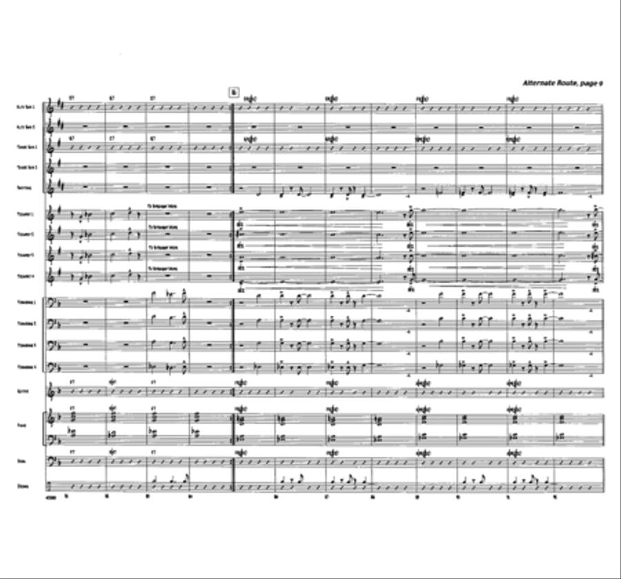 Alternate Route Jazz Ensemble scores gallery preview page 9
