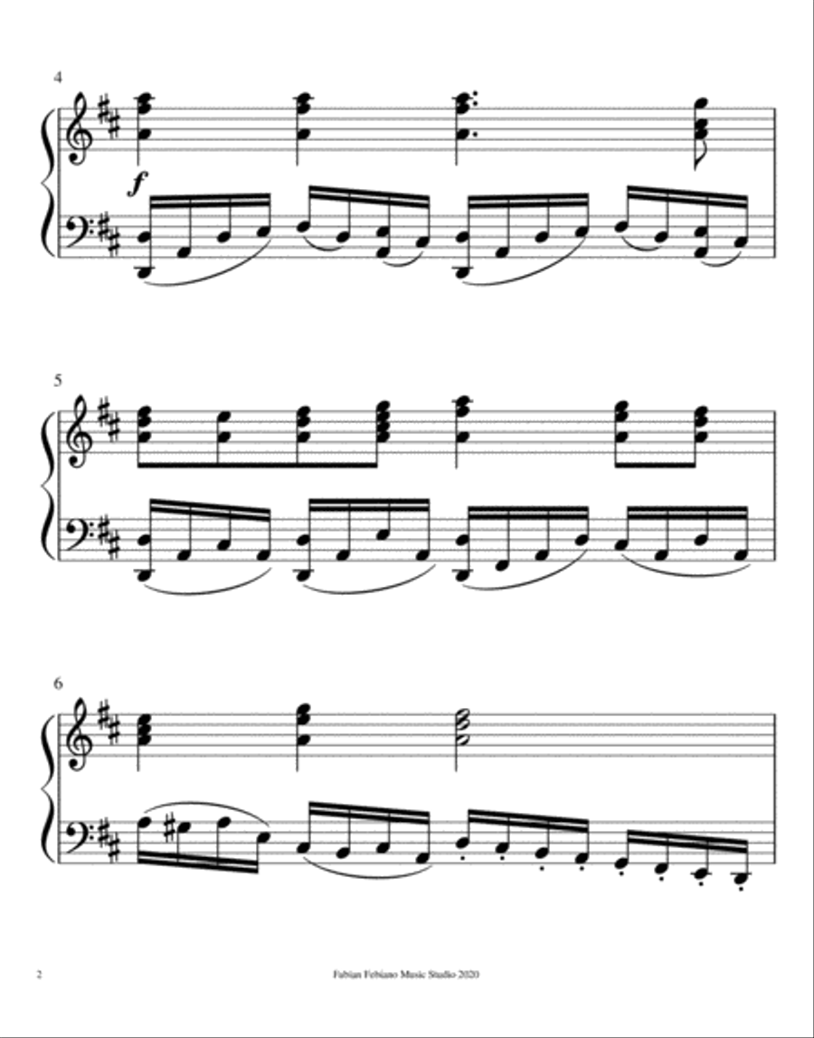Tik Tik Tik, bunyi hujan - Ibu Soed (arr.Fabian Febiano) Piano Solo scores gallery preview page 2