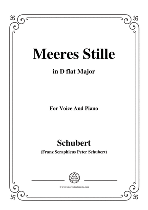 Schubert-Meeres Stille,Op.3 No.2,in D flat Major,for Voice&Piano