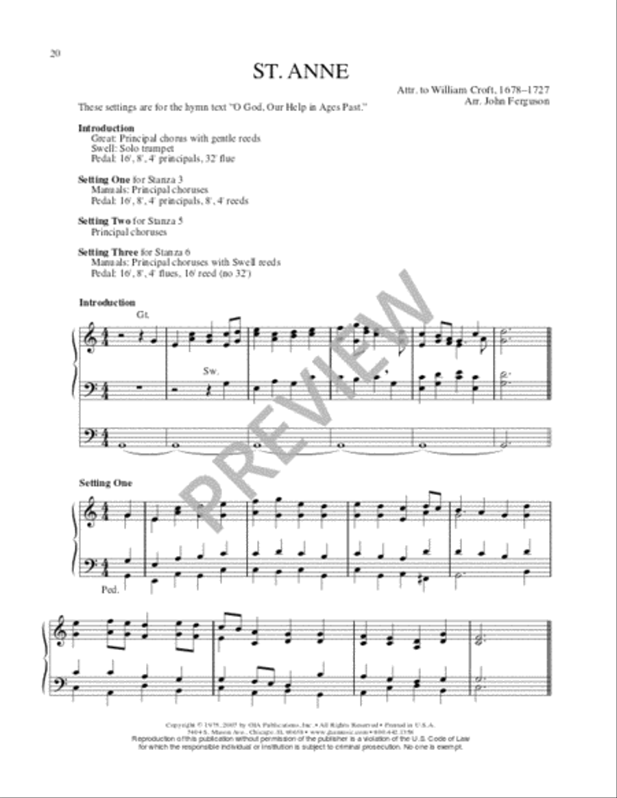 Hymn Harmonizations for Organ - Volume 1 Organ scores gallery preview page 20