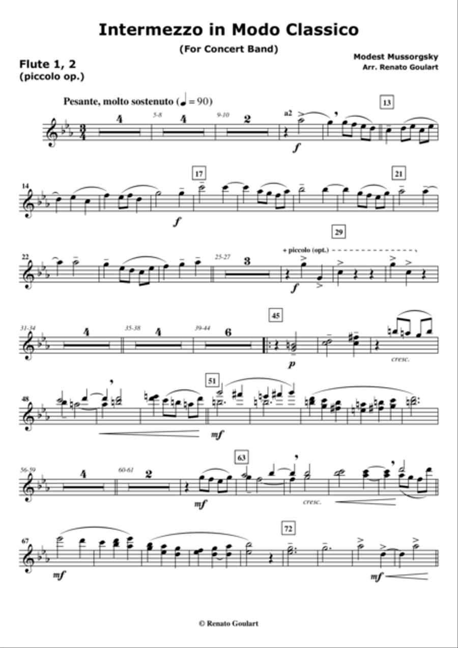 Intermezzo in Modo Classico - Set of Parts Concert Band scores gallery preview page 1
