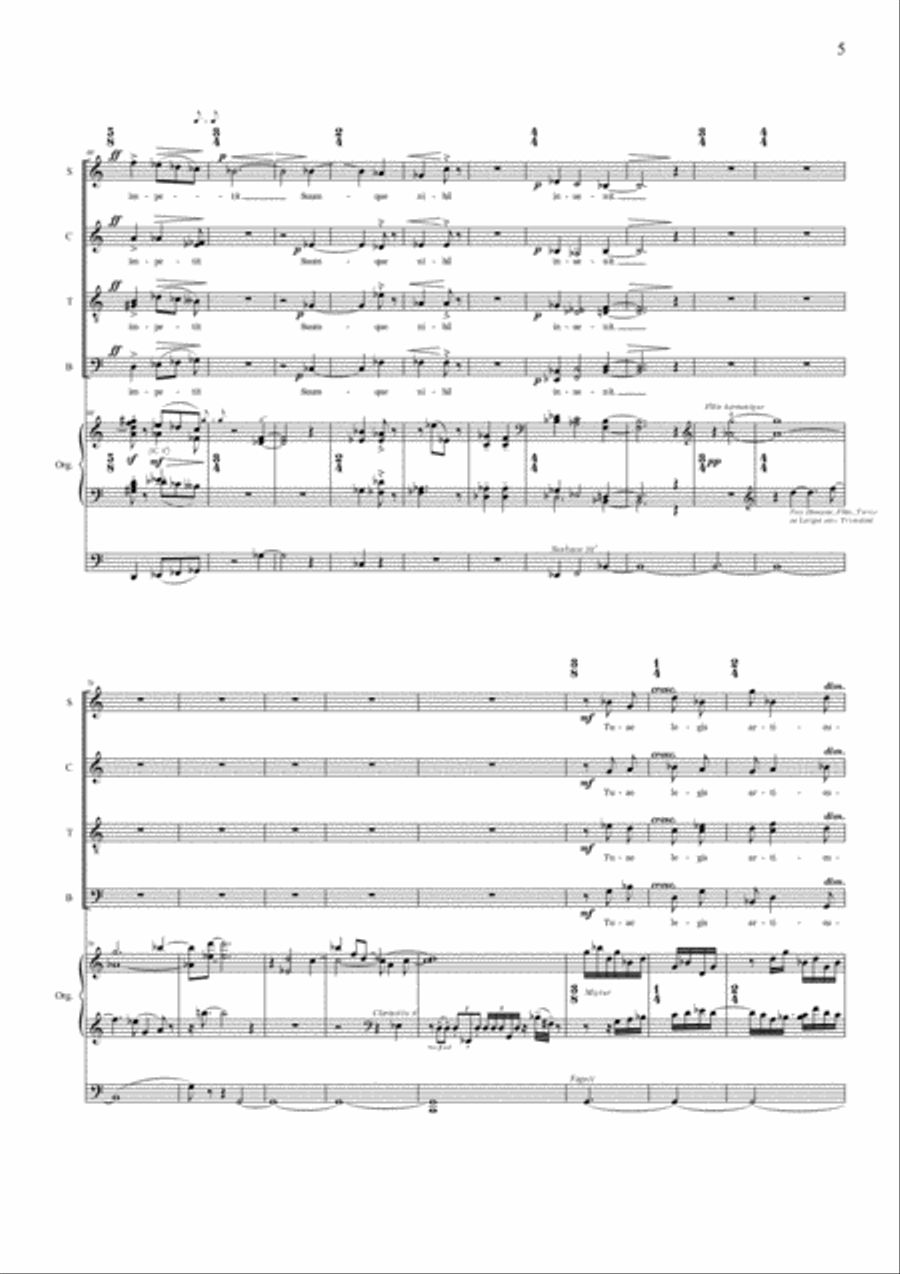 Stefano Maria Torchio: Crux mundi benedictio 4-Part scores gallery preview page 5
