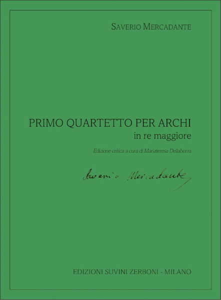 Quartetto per Archi N. 1 in re maggiore