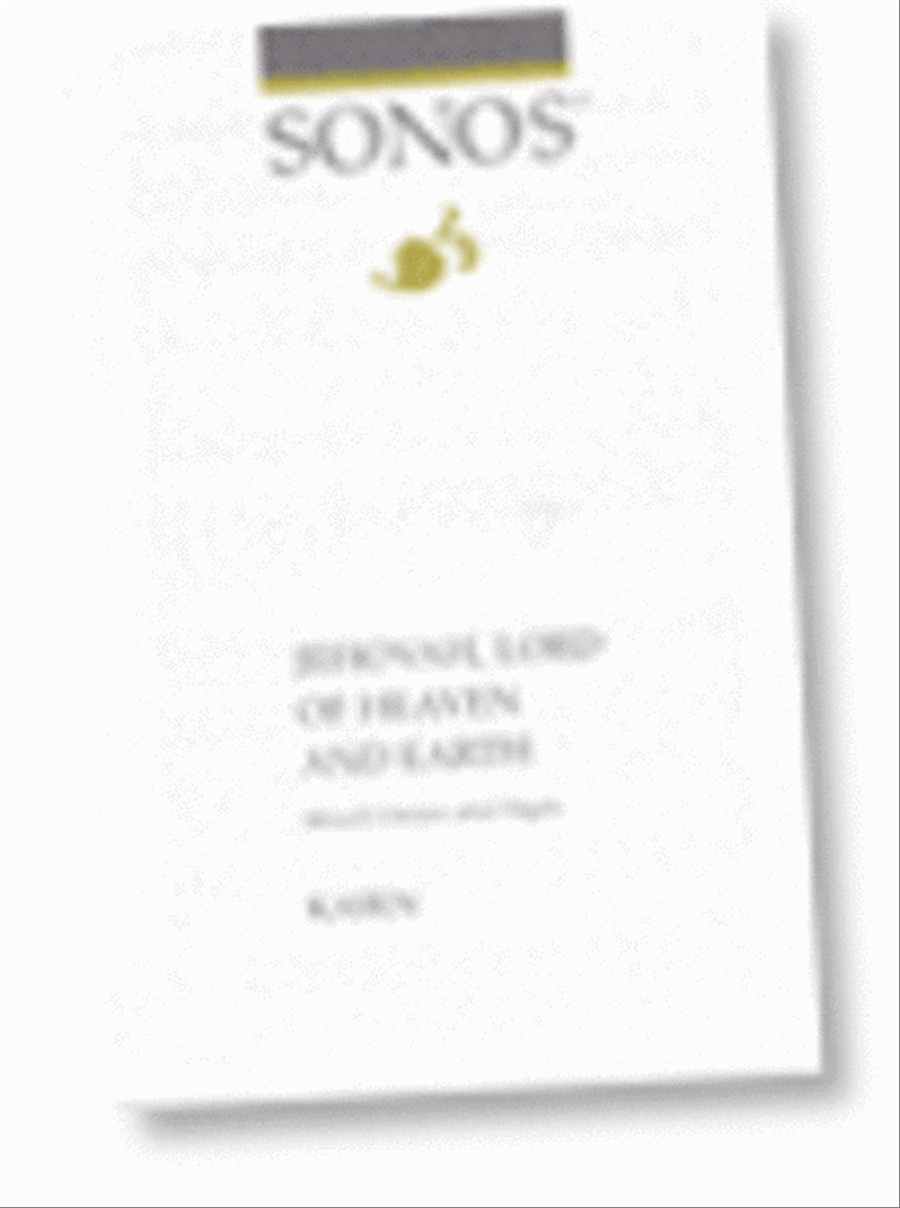 Jehovah Lord of Heaven and Earth - SATB - Kasen 4-Part scores gallery preview page 1