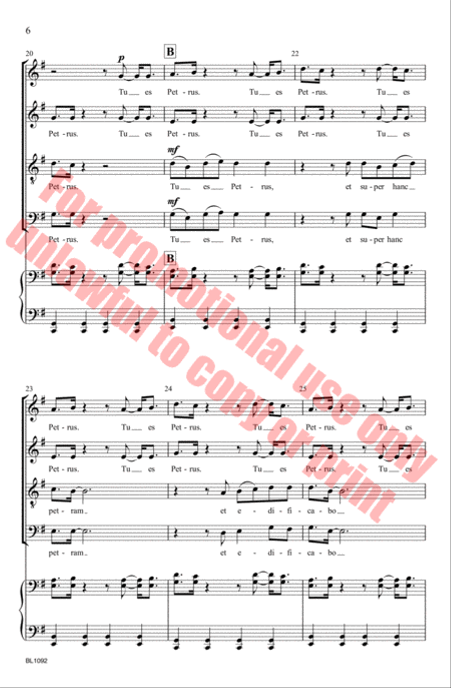 Tu Es Petrus Tu Es Petrus 4-Part scores gallery preview page 7