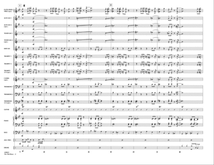 The TBA Blues The TBA Blues Jazz Ensemble scores gallery preview page 2